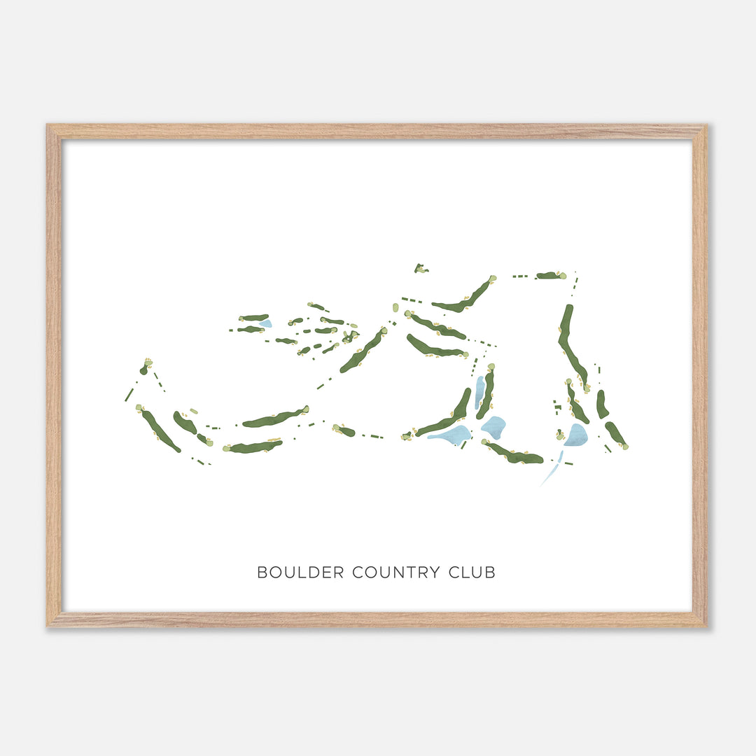 Print of Boulder Country Club Modern Map