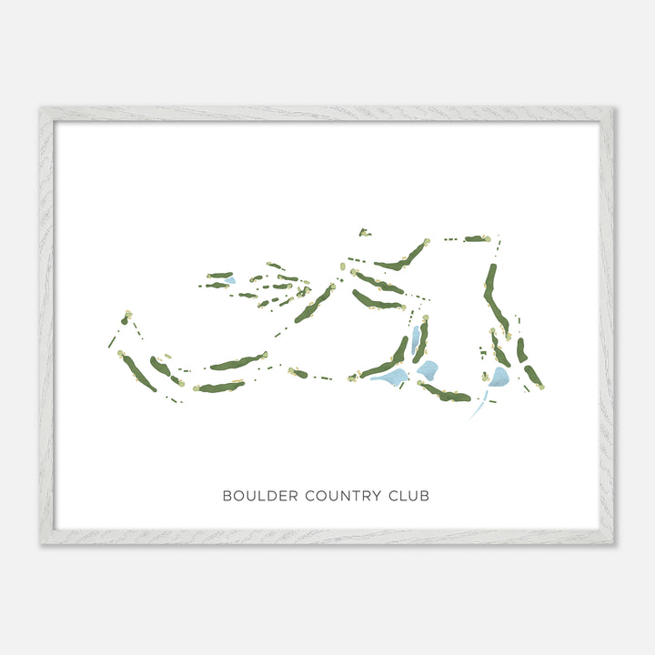 Print of Boulder Country Club Modern Map