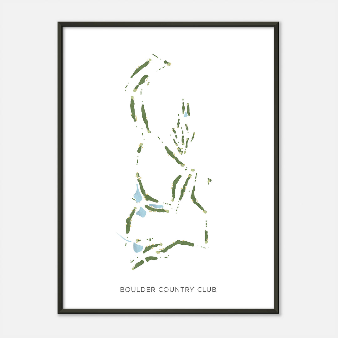 Print of Boulder Country Club Modern Map