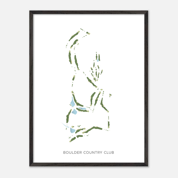 Print of Boulder Country Club Modern Map