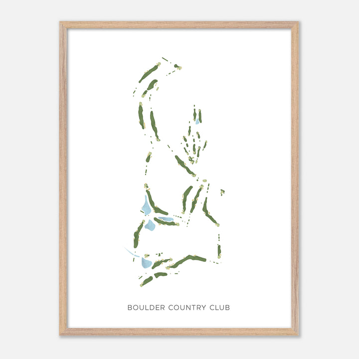 Print of Boulder Country Club Modern Map