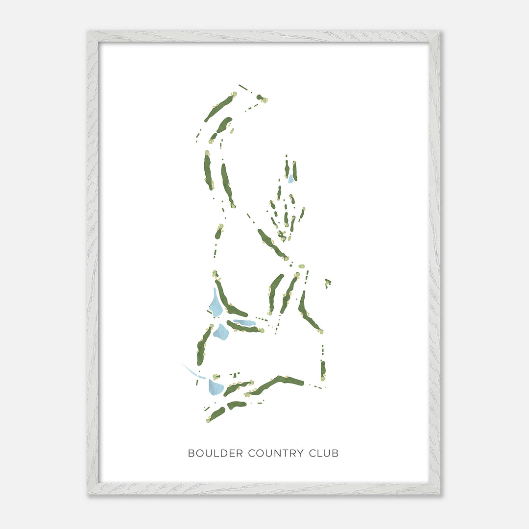 Print of Boulder Country Club Modern Map