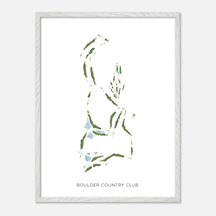 Print of Boulder Country Club Modern Map