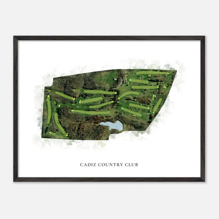 Print of Cadiz Country Club Classic Map