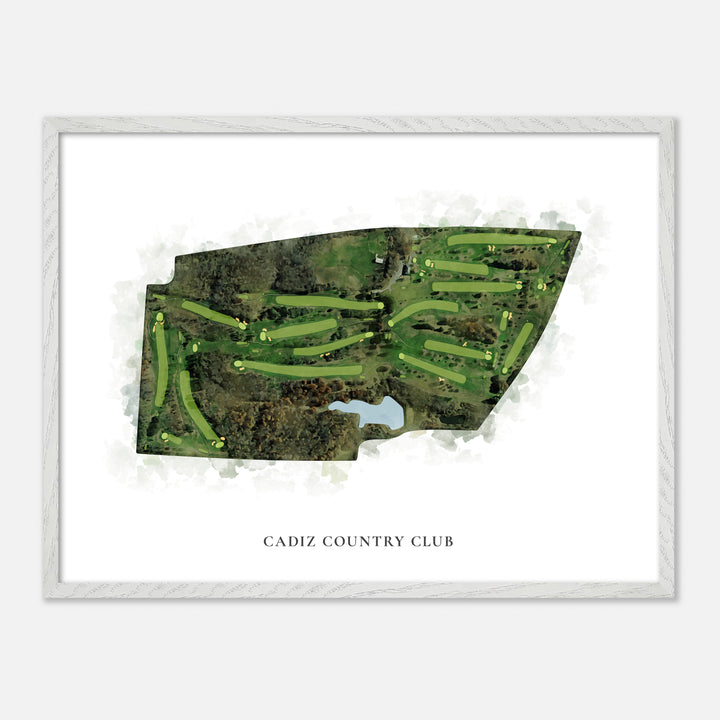 Print of Cadiz Country Club Classic Map