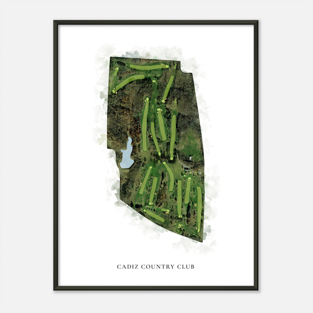 Print of Cadiz Country Club Classic Map