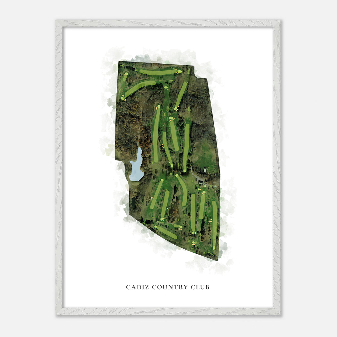 Print of Cadiz Country Club Classic Map