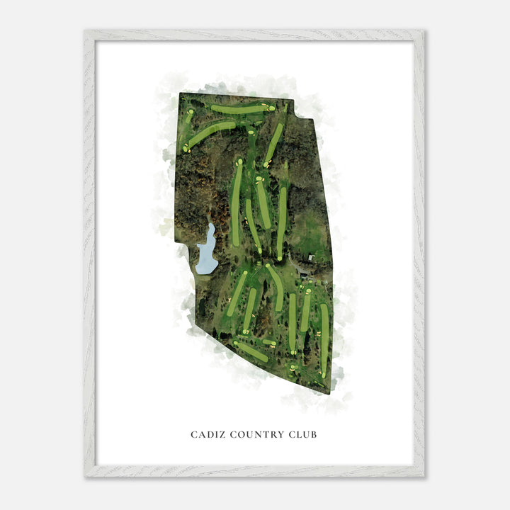 Print of Cadiz Country Club Classic Map