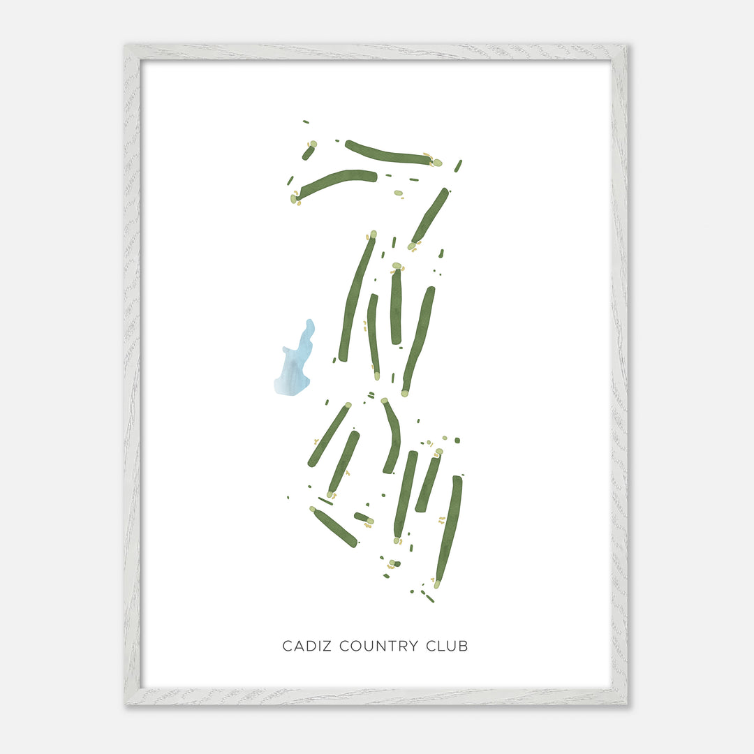 Print of Cadiz Country Club Modern Map