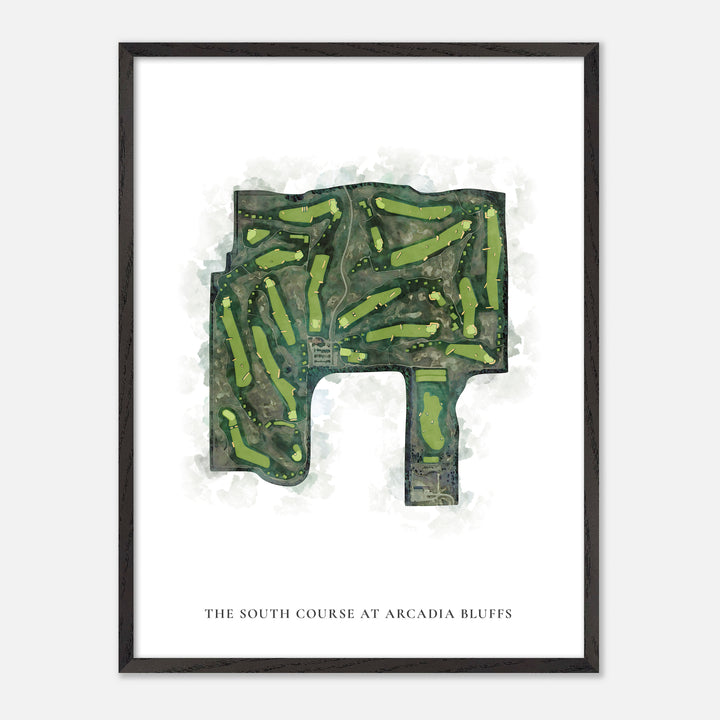 Print of The South Course At Arcadia Bluffs Classic Map