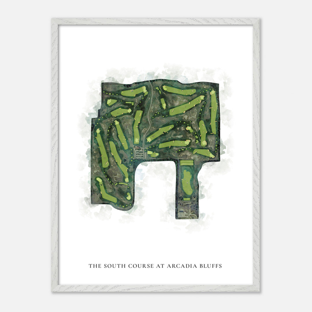 Print of The South Course At Arcadia Bluffs Classic Map