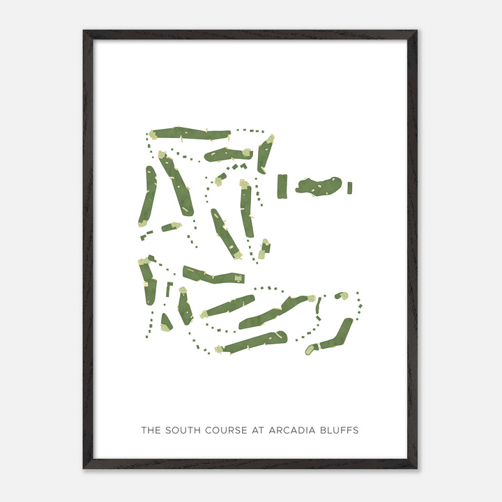 Print of The South Course At Arcadia Bluffs Modern Map