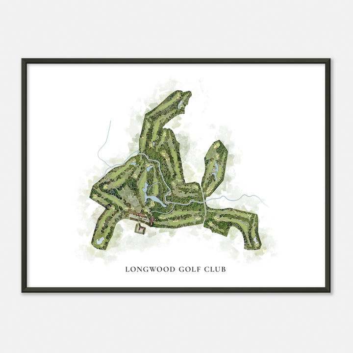 Print of Longwood Golf Club Classic Map