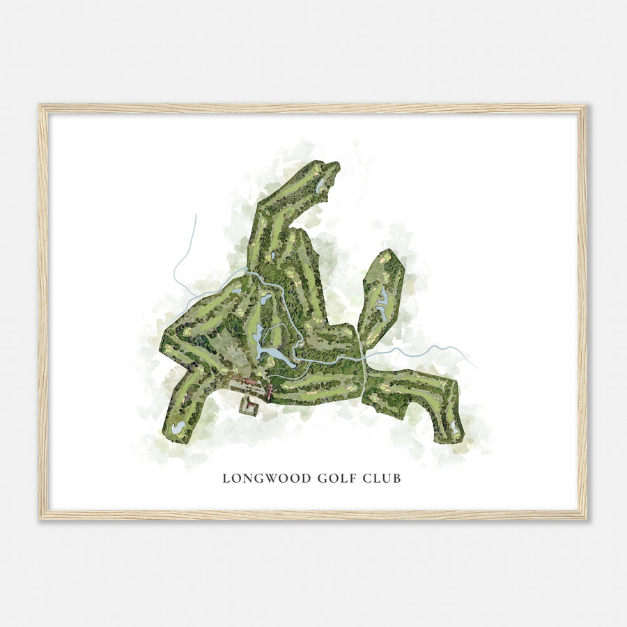 Print of Longwood Golf Club Classic Map