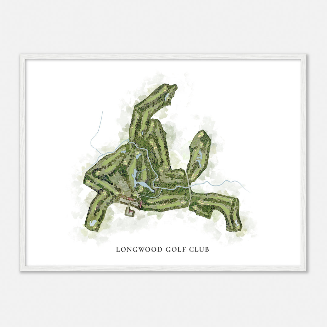 Print of Longwood Golf Club Classic Map