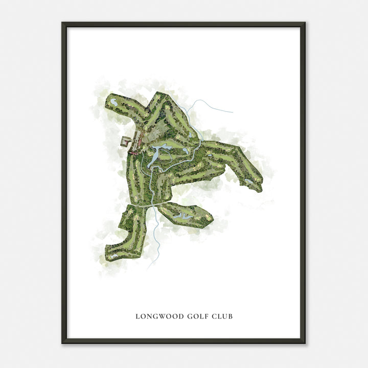 Print of Longwood Golf Club Classic Map