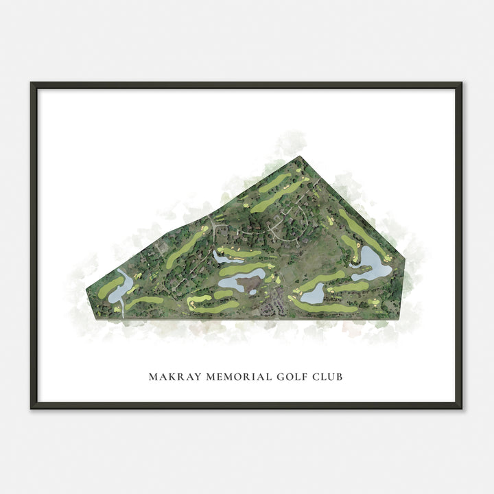 Print of Makray Memorial Golf Club Classic Map