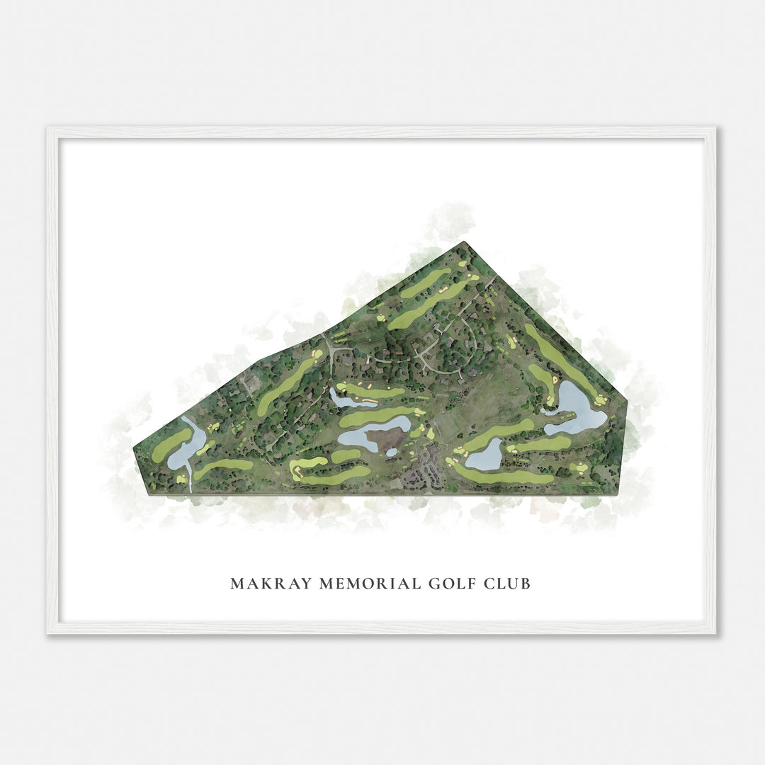 Print of Makray Memorial Golf Club Classic Map