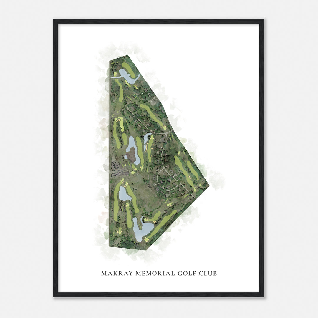 Print of Makray Memorial Golf Club Classic Map