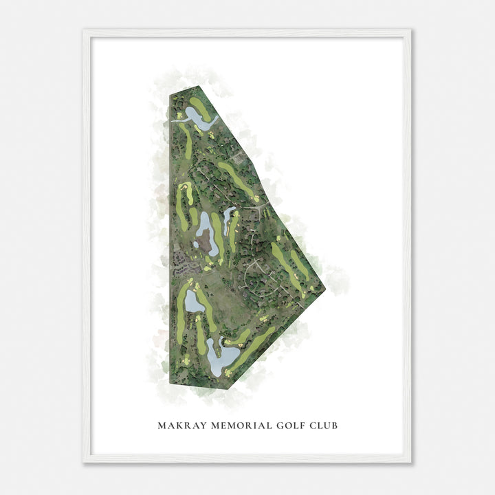 Print of Makray Memorial Golf Club Classic Map