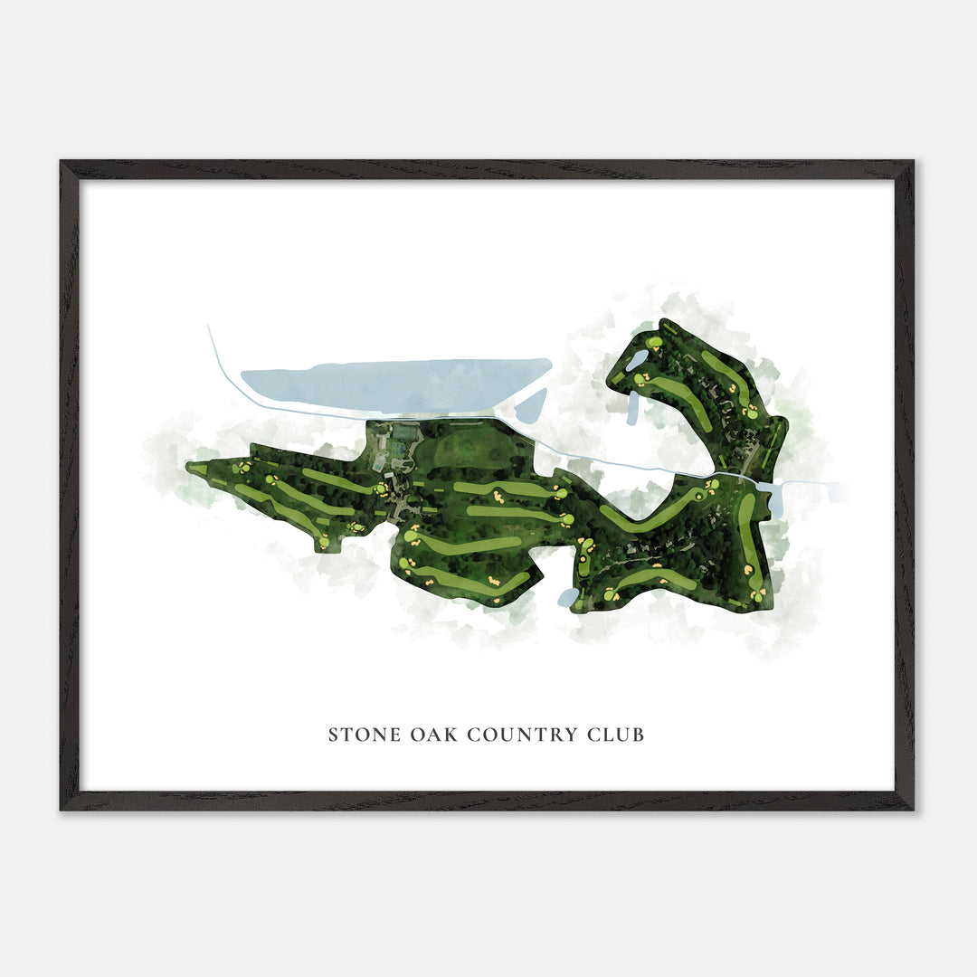 Print of Stone Oak Country Club Classic Map
