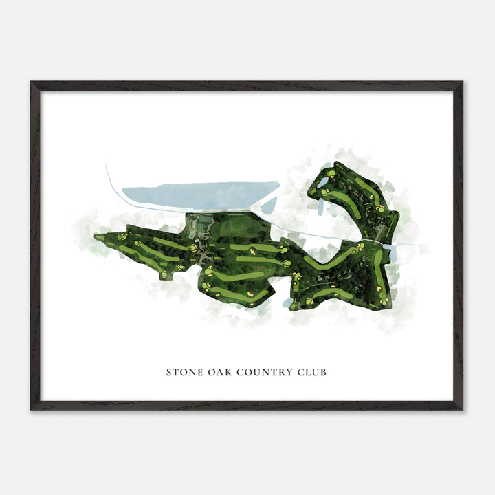 Print of Stone Oak Country Club Classic Map