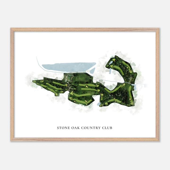Print of Stone Oak Country Club Classic Map