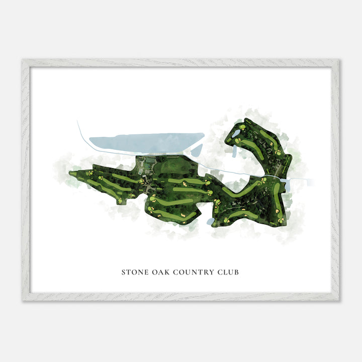 Print of Stone Oak Country Club Classic Map