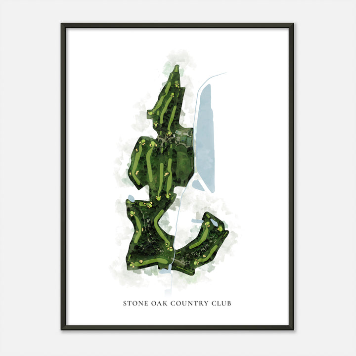Print of Stone Oak Country Club Classic Map