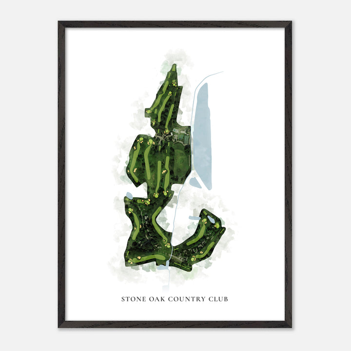Print of Stone Oak Country Club Classic Map