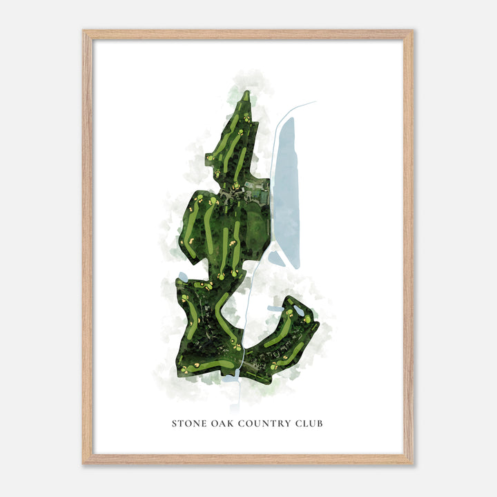 Print of Stone Oak Country Club Classic Map