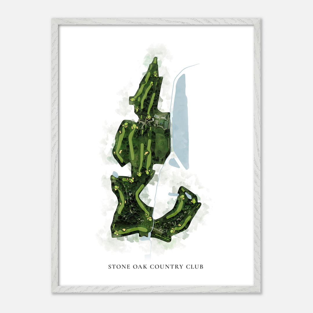 Print of Stone Oak Country Club Classic Map