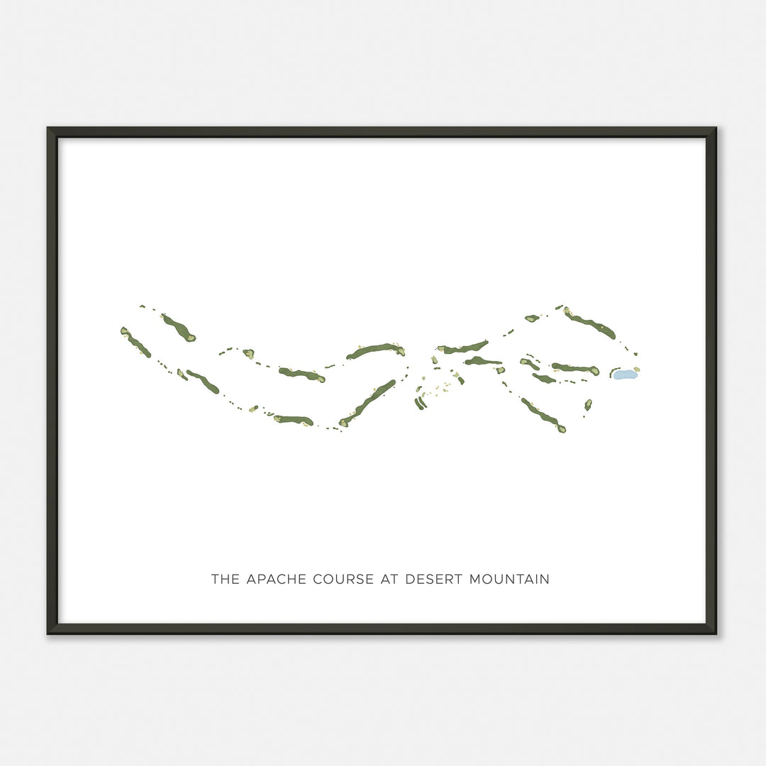 Print of The Apache Course At Desert Mountain Modern Map