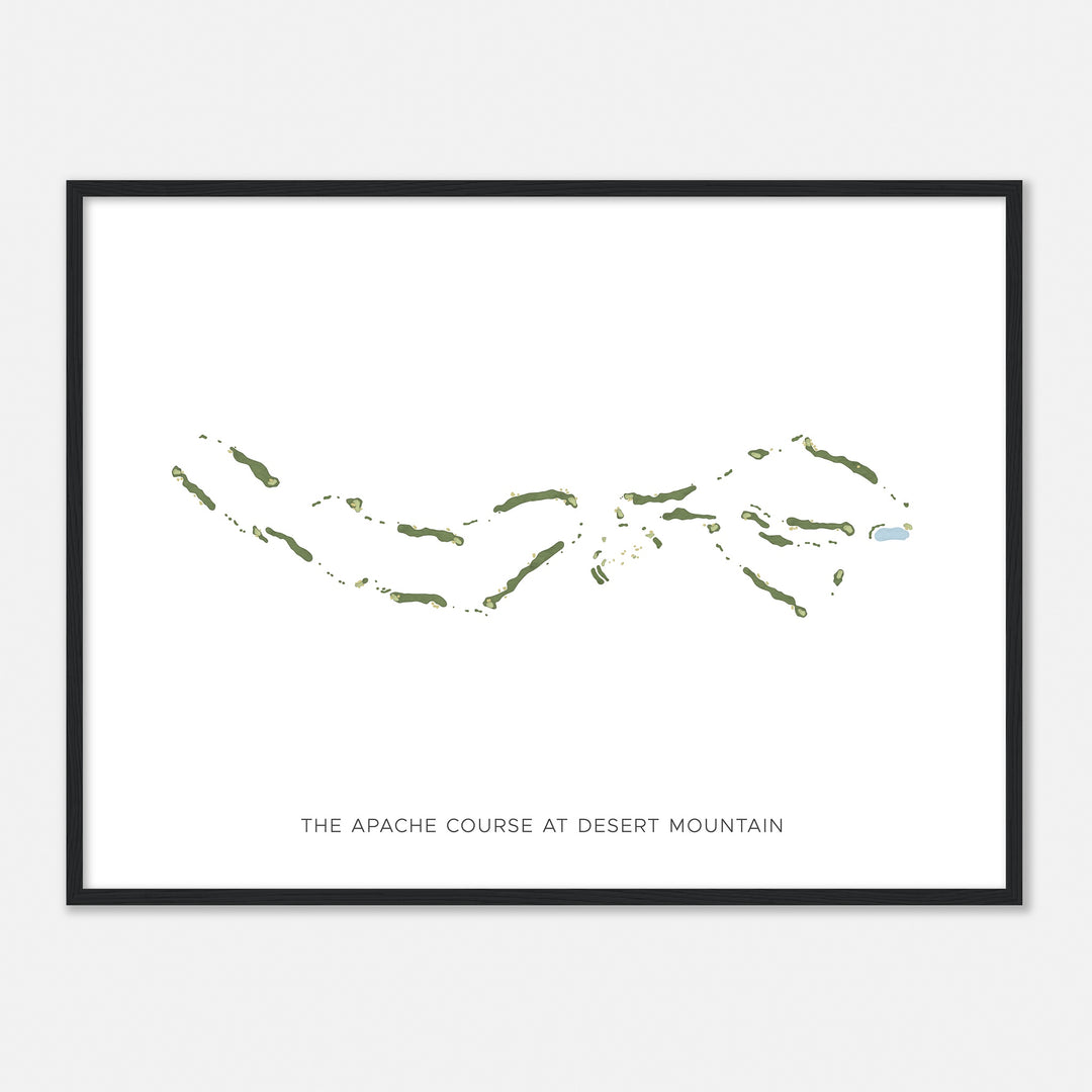 Print of The Apache Course At Desert Mountain Modern Map