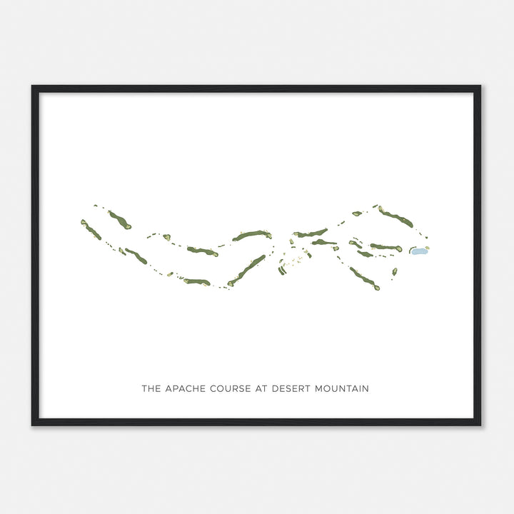 Print of The Apache Course At Desert Mountain Modern Map