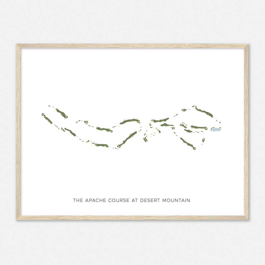 Print of The Apache Course At Desert Mountain Modern Map