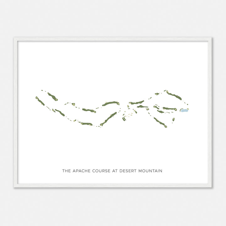 Print of The Apache Course At Desert Mountain Modern Map