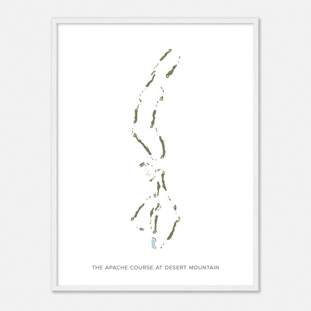 Print of The Apache Course At Desert Mountain Modern Map