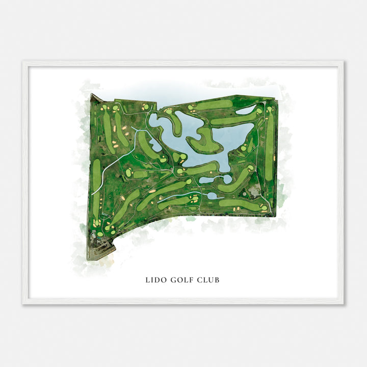 Print of Lido Golf Club Classic Map