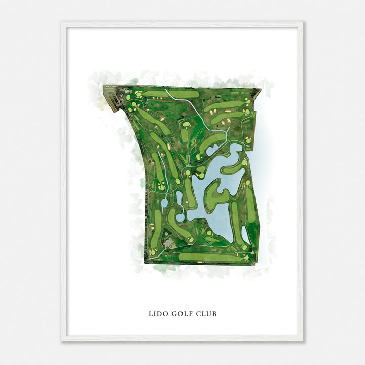 Print of Lido Golf Club Classic Map