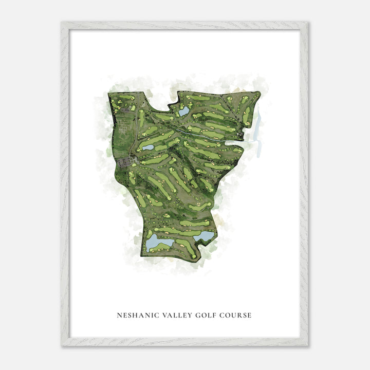 Print of Neshanic Valley Golf Course Classic Map