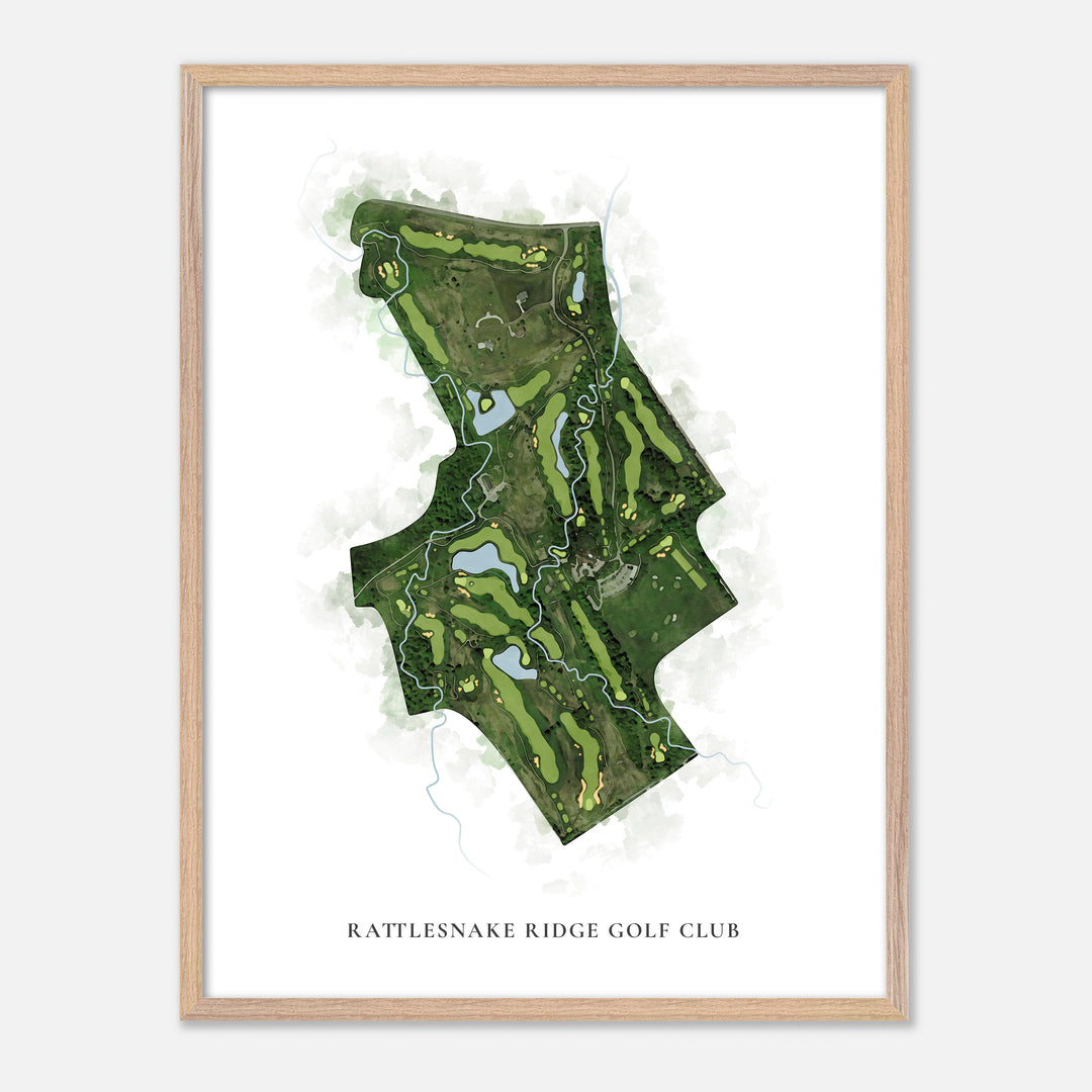 Print of Rattlesnake Ridge Golf Club Classic Map