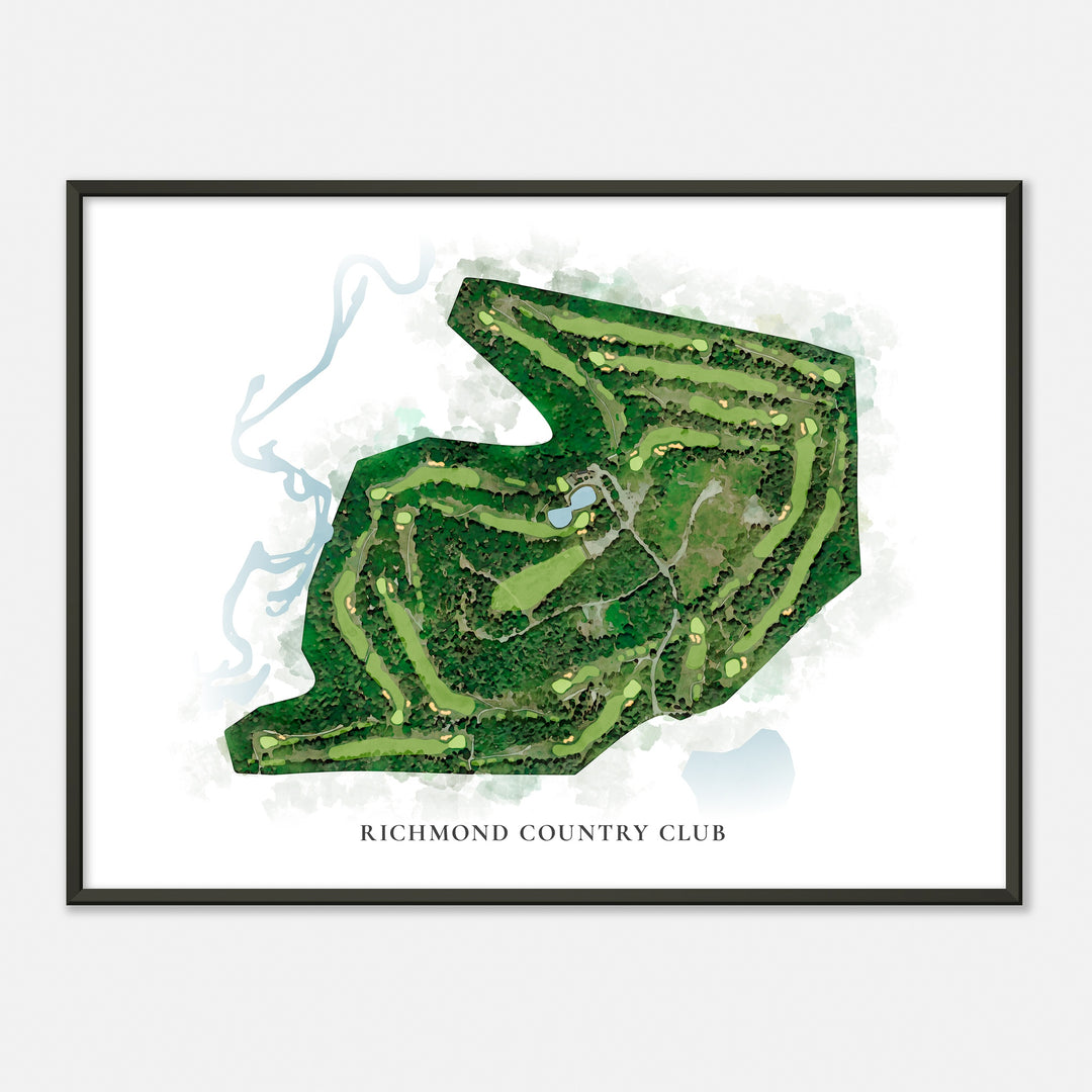 Print of Richmond Country Club Classic Map