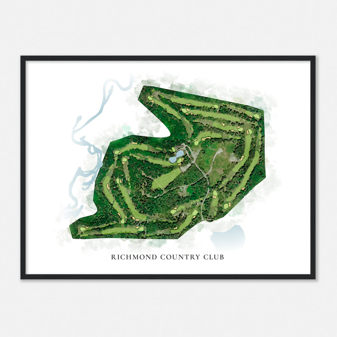 Print of Richmond Country Club Classic Map