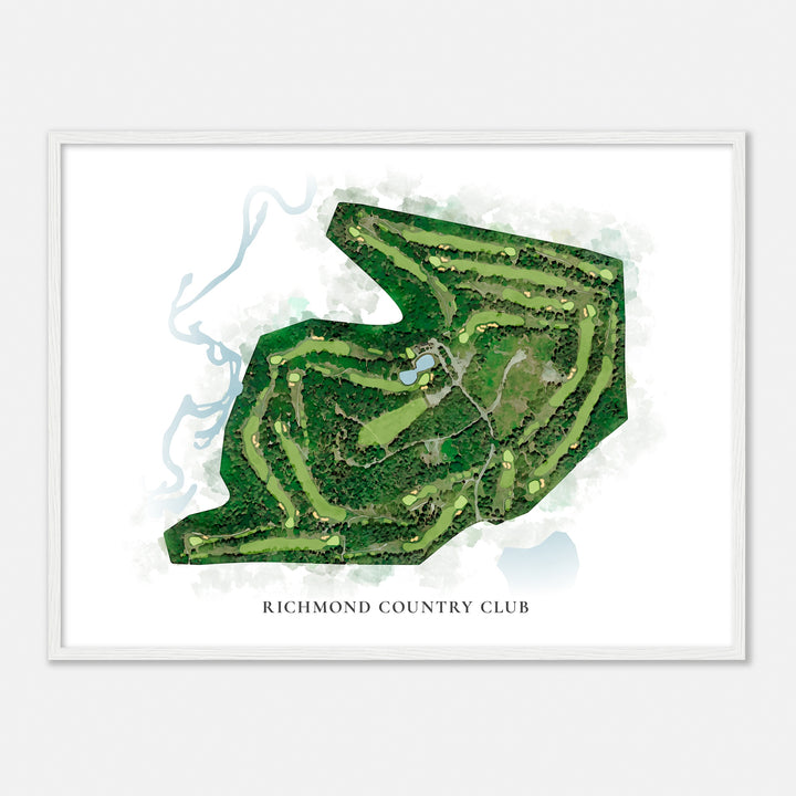 Print of Richmond Country Club Classic Map