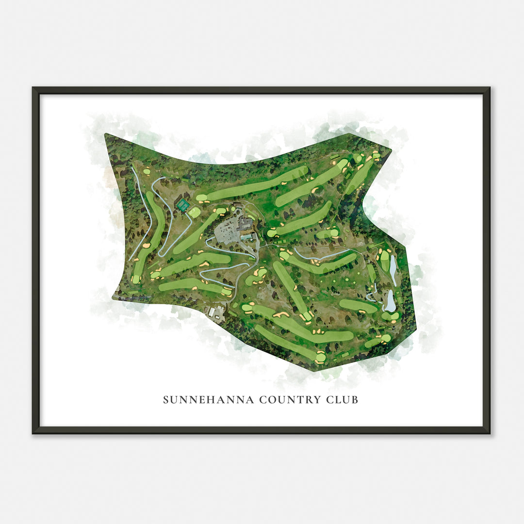 Print of Sunnehanna Country Club Classic Map