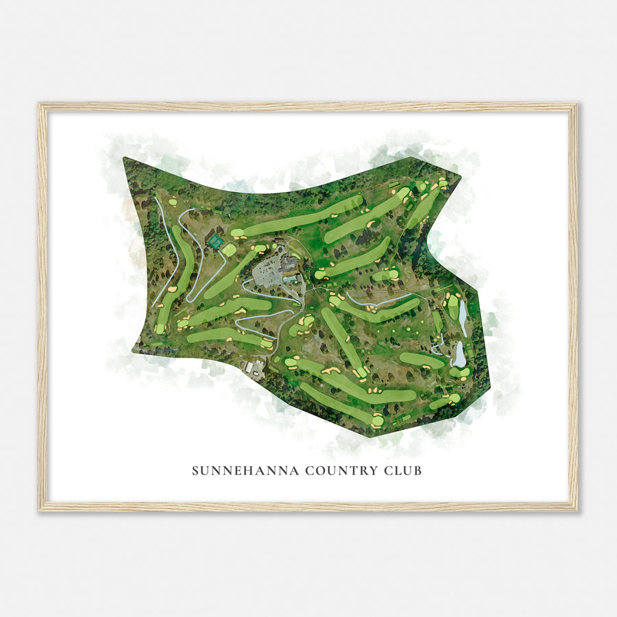 Print of Sunnehanna Country Club Classic Map