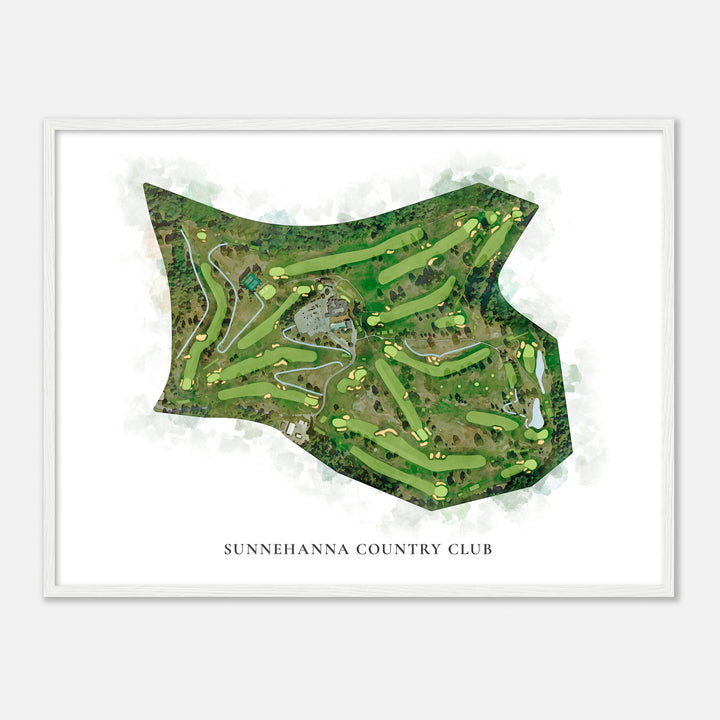 Print of Sunnehanna Country Club Classic Map