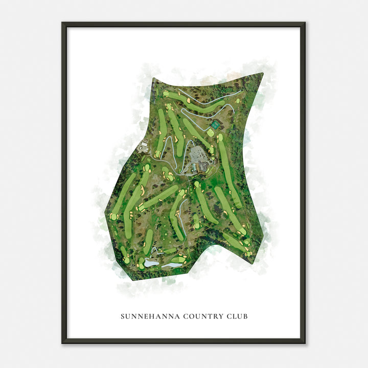 Print of Sunnehanna Country Club Classic Map