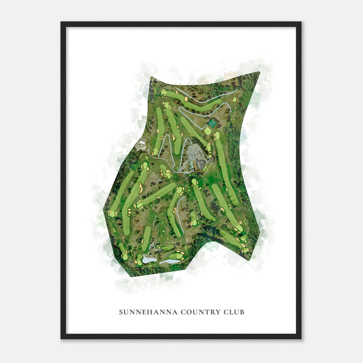 Print of Sunnehanna Country Club Classic Map